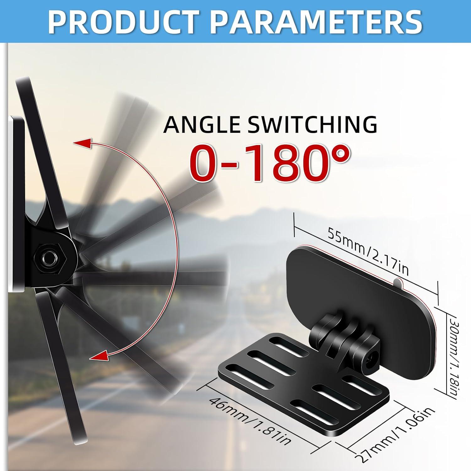 Soporte de Cámara Trasera SHENGSHILIZHI para Vehículos - Ajustable 180°