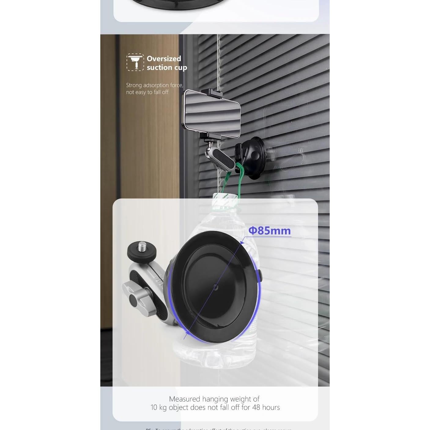 Soporte de Cámara de Aluminio REFLEX CAMERA para Coche - Ventosa 360°