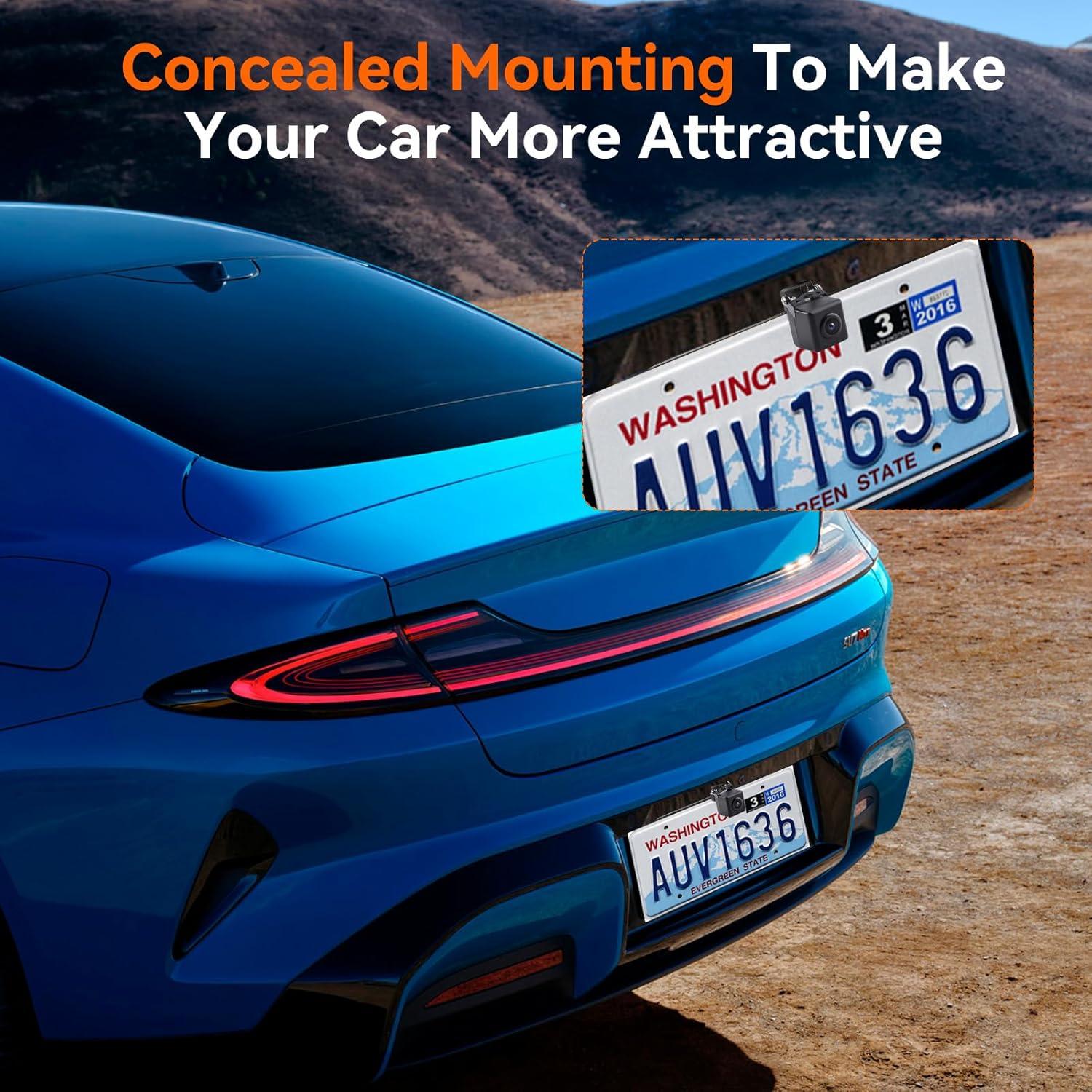 Soporte de Placa de Licencia para Cámara de Reversa Fnysmkv