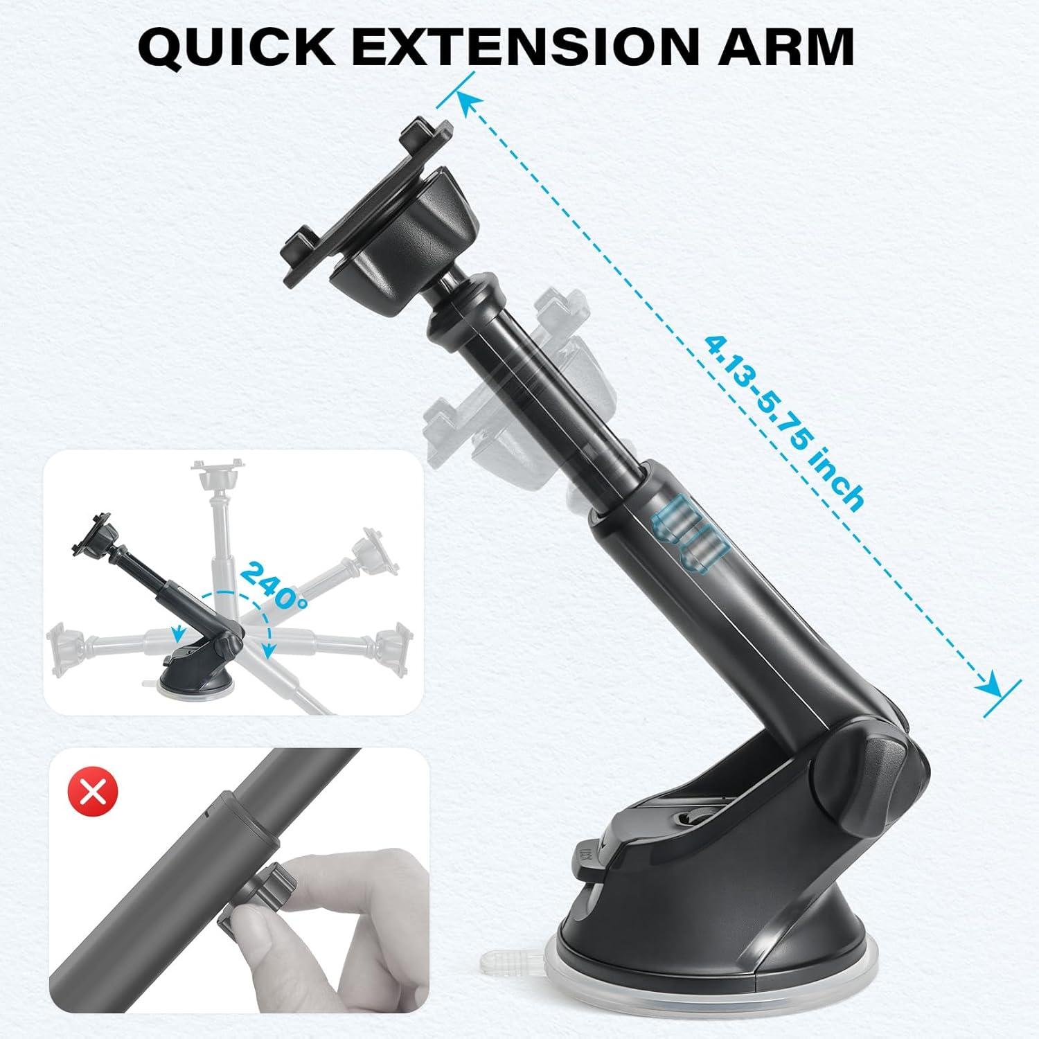 Soporte de Ventosa 1Zero para Pantallas CarPlay 18-28 cm
