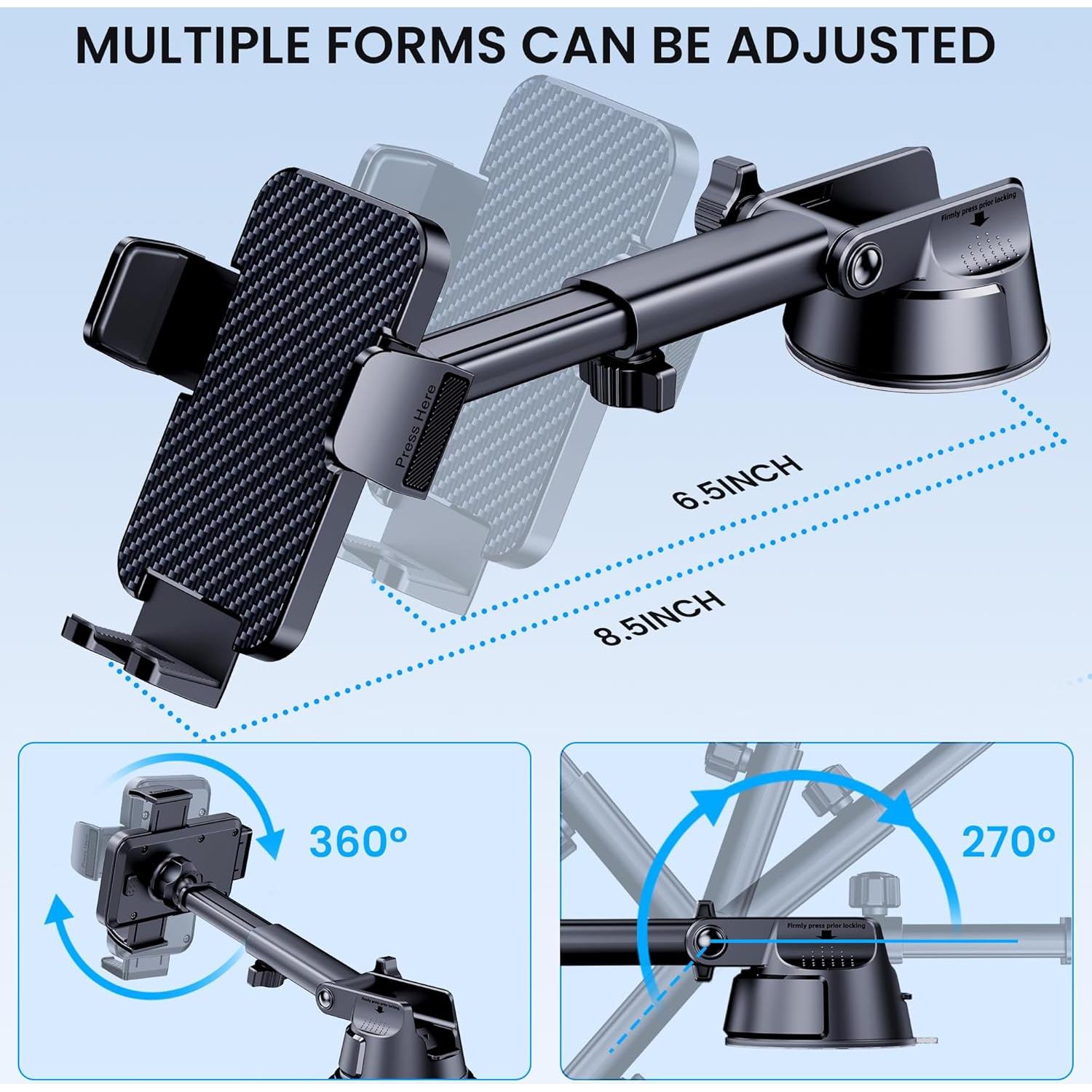 Soporte para Teléfono en el Coche GUWEZ 2025 - Ultra Fuerte