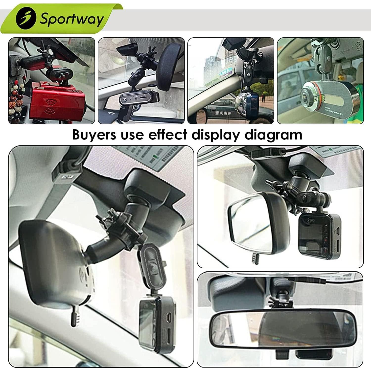 Soporte de Cámara Sportway S90 para Espejo Retrovisor - 360°