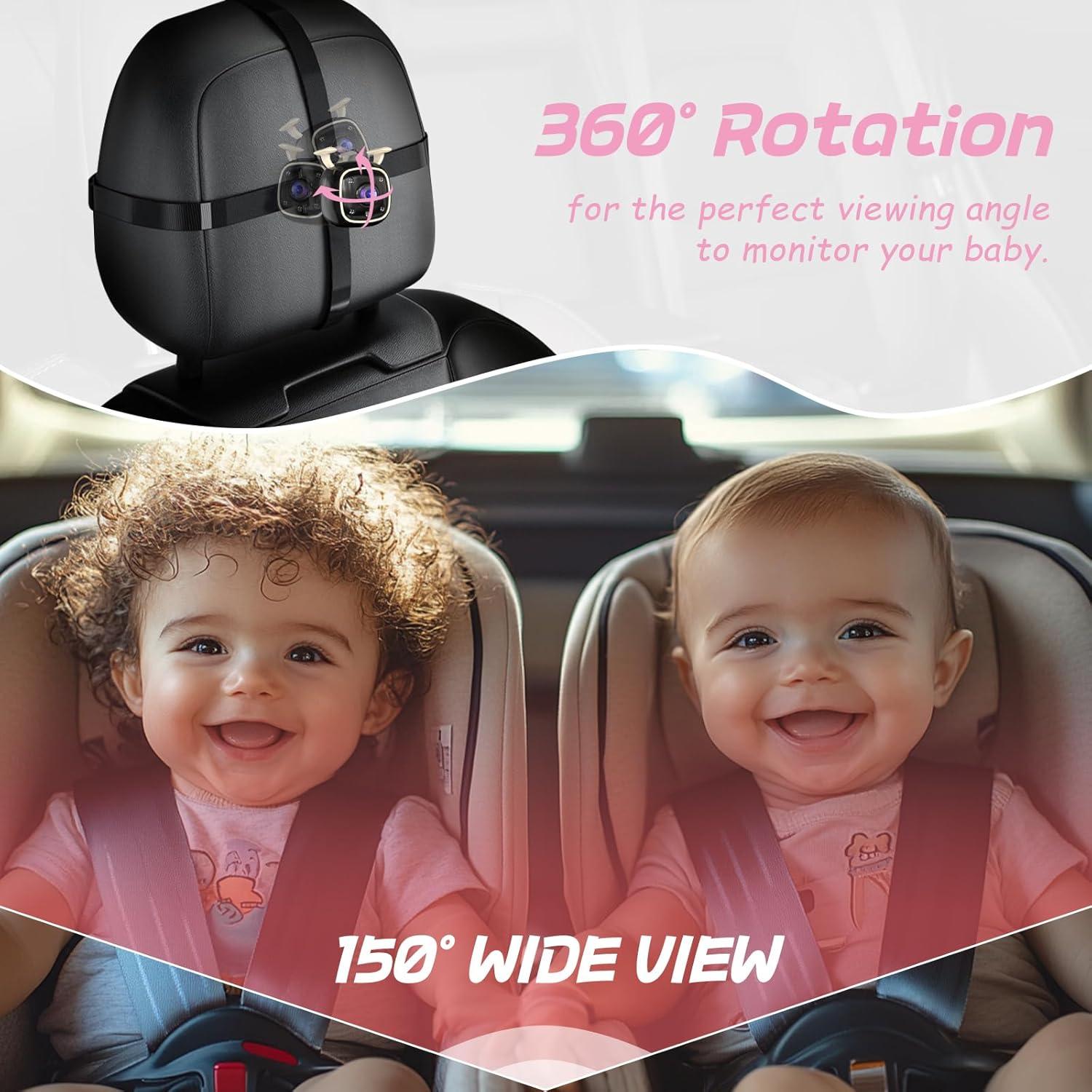 Cámara para Bebé RVGoNow con Monitor 4.3" HD 1080P USB