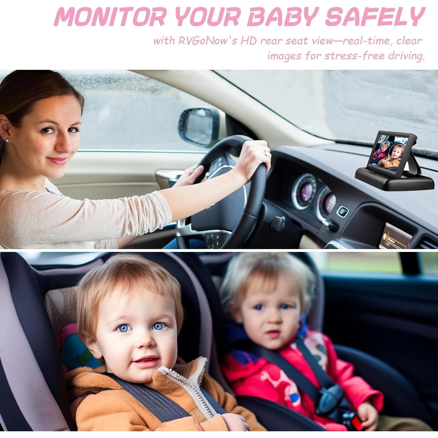 Cámara para Bebé RVGoNow con Monitor 4.3" HD 1080P USB