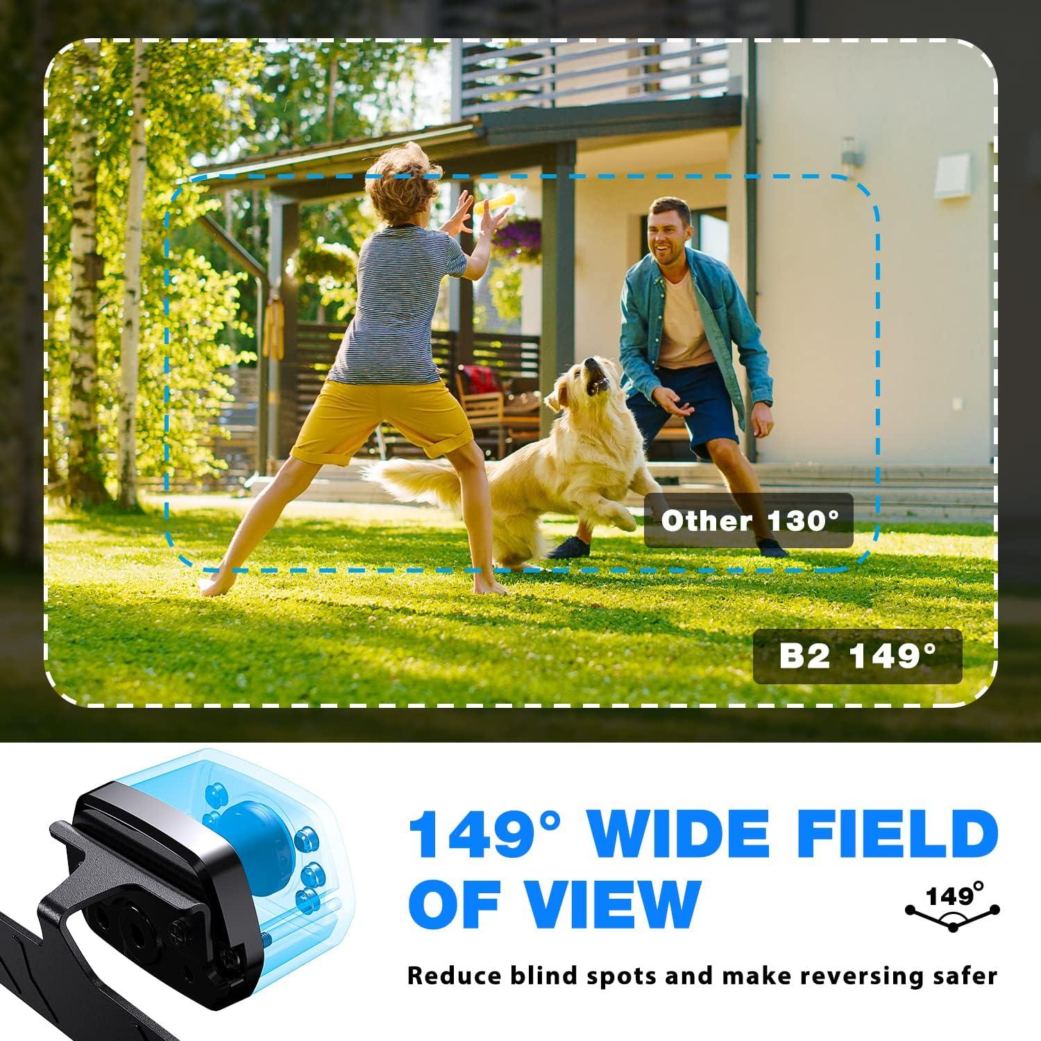 Cámara de Respaldo ZEROXCLUB B2 con 6 LEDs y Visión Nocturna