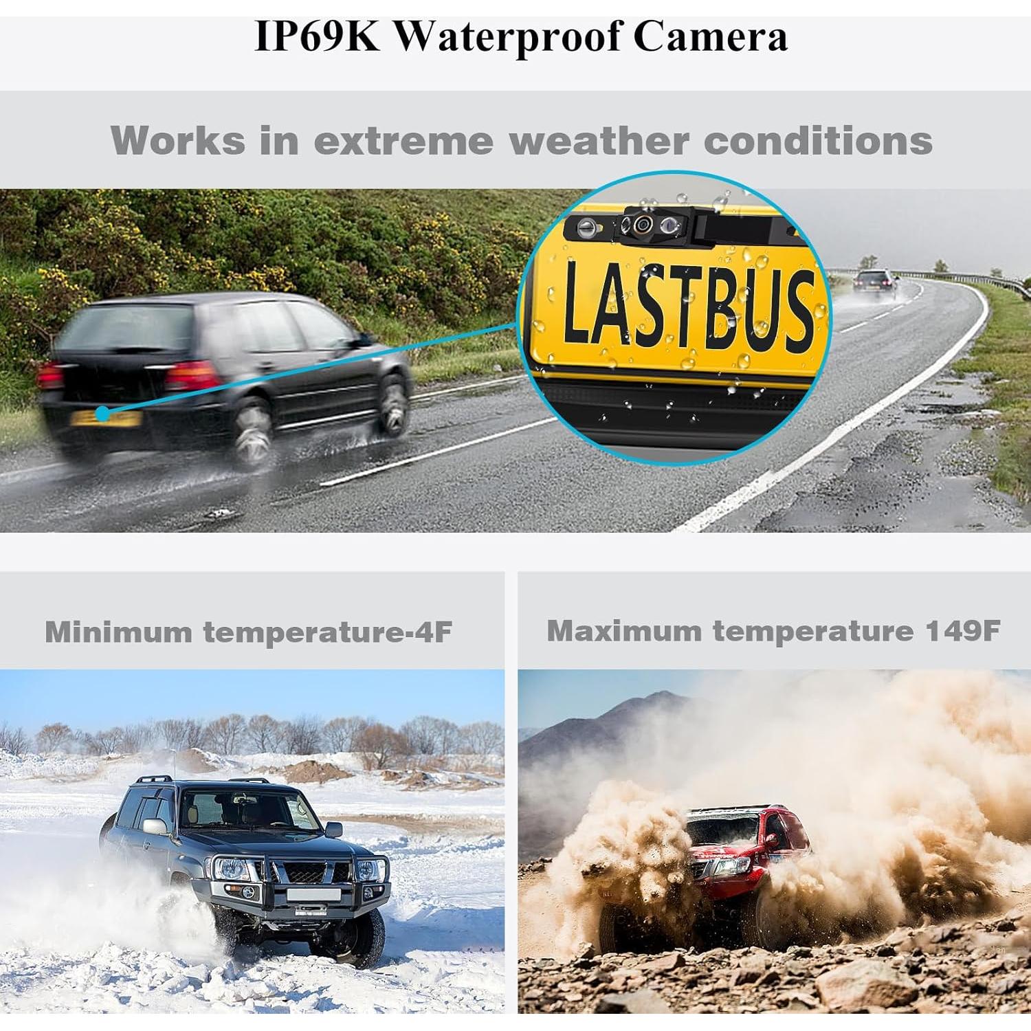 Sistema de Cámara de Respaldo LASTBUS con Monitor HD 4.3"