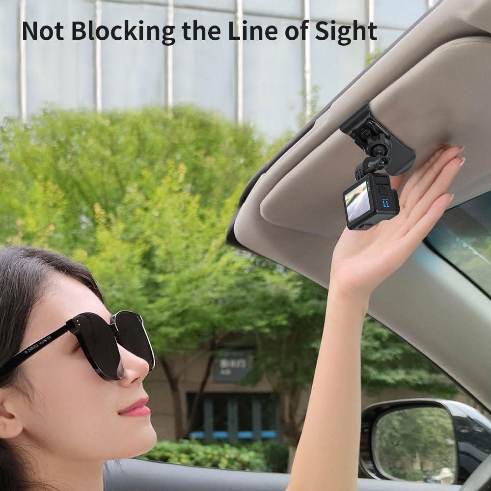 Soporte de Visera para Coche GUOYU SKEZN-CVM 360° Compatible GoPro