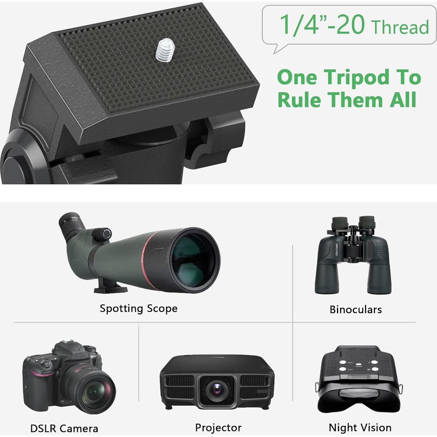 Trípode Compacto de Mesa WEOOEN Ajustable 24.1-34 cm