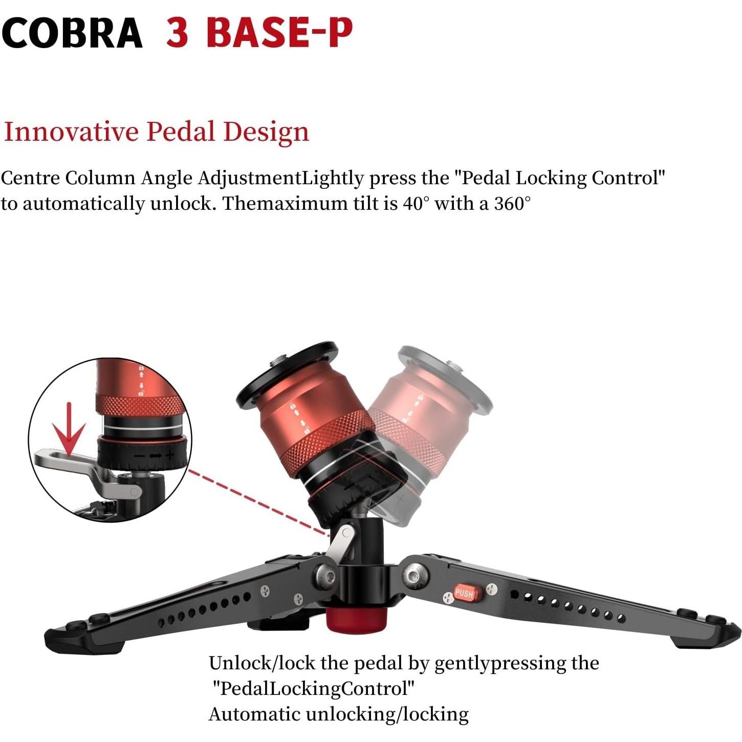 Trípode Mini Portátil IFOOTAGE Cobra 3 Base-P 8kg