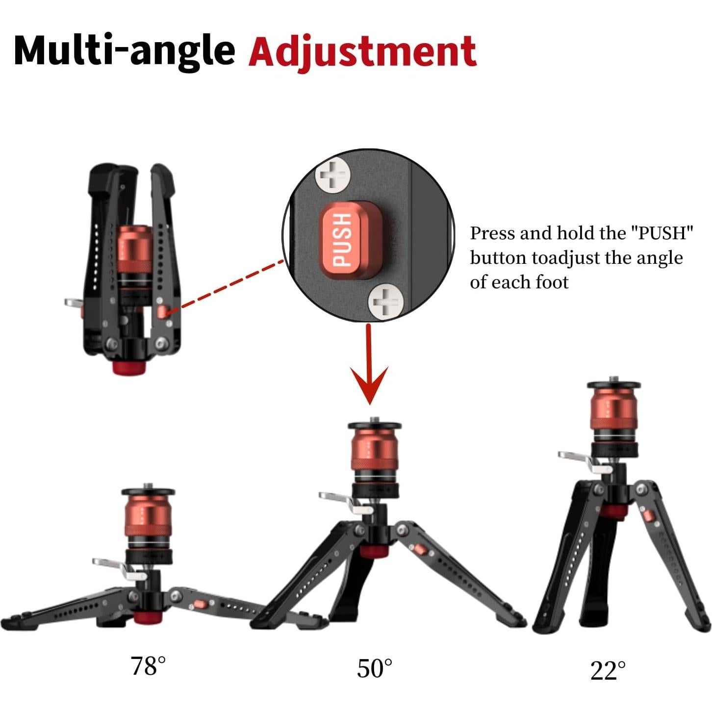 Trípode Mini Portátil IFOOTAGE Cobra 3 Base-P 8kg