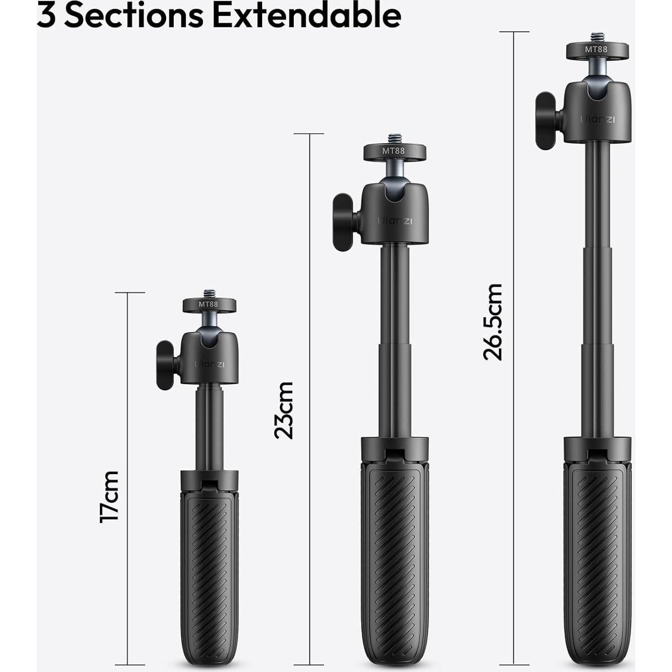 Trípode ULANZI MT88 para Cámara y Smartphone, Compacto y Portátil