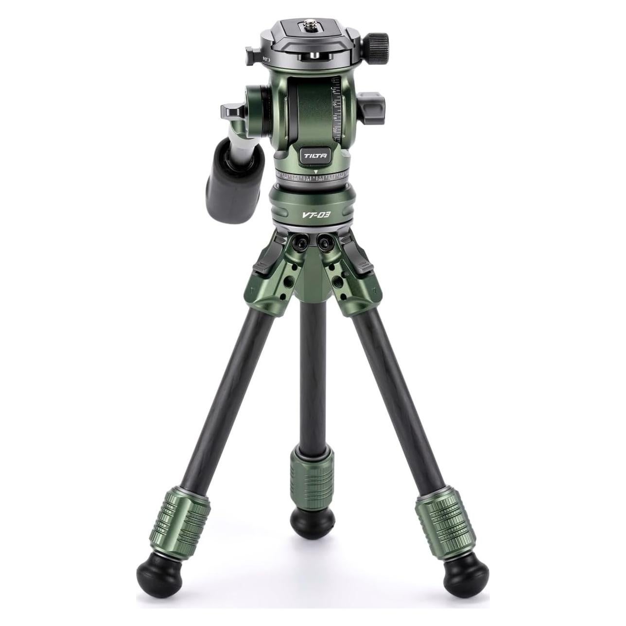 Cabezal de Video Tilta VT03 con Trípode de Fibra de Carbono 3kg