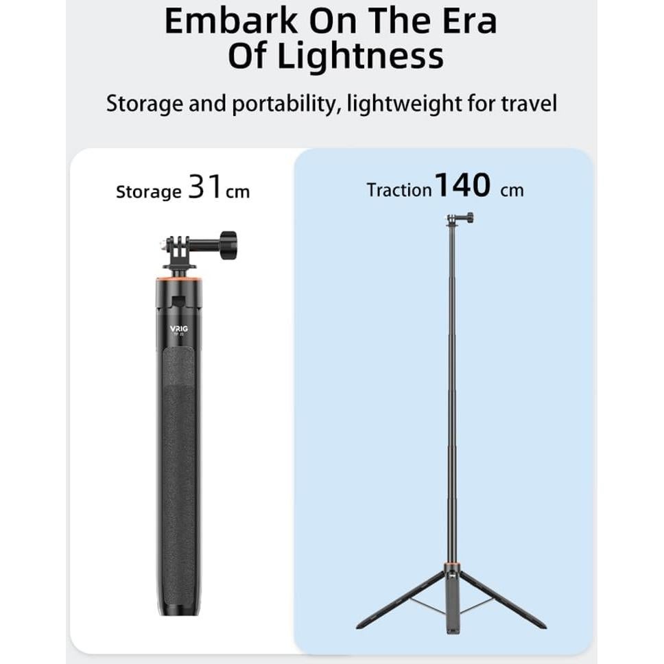 Palo de Extensión BTG para Cámara Deportiva Pocket 3 - 139.7 cm