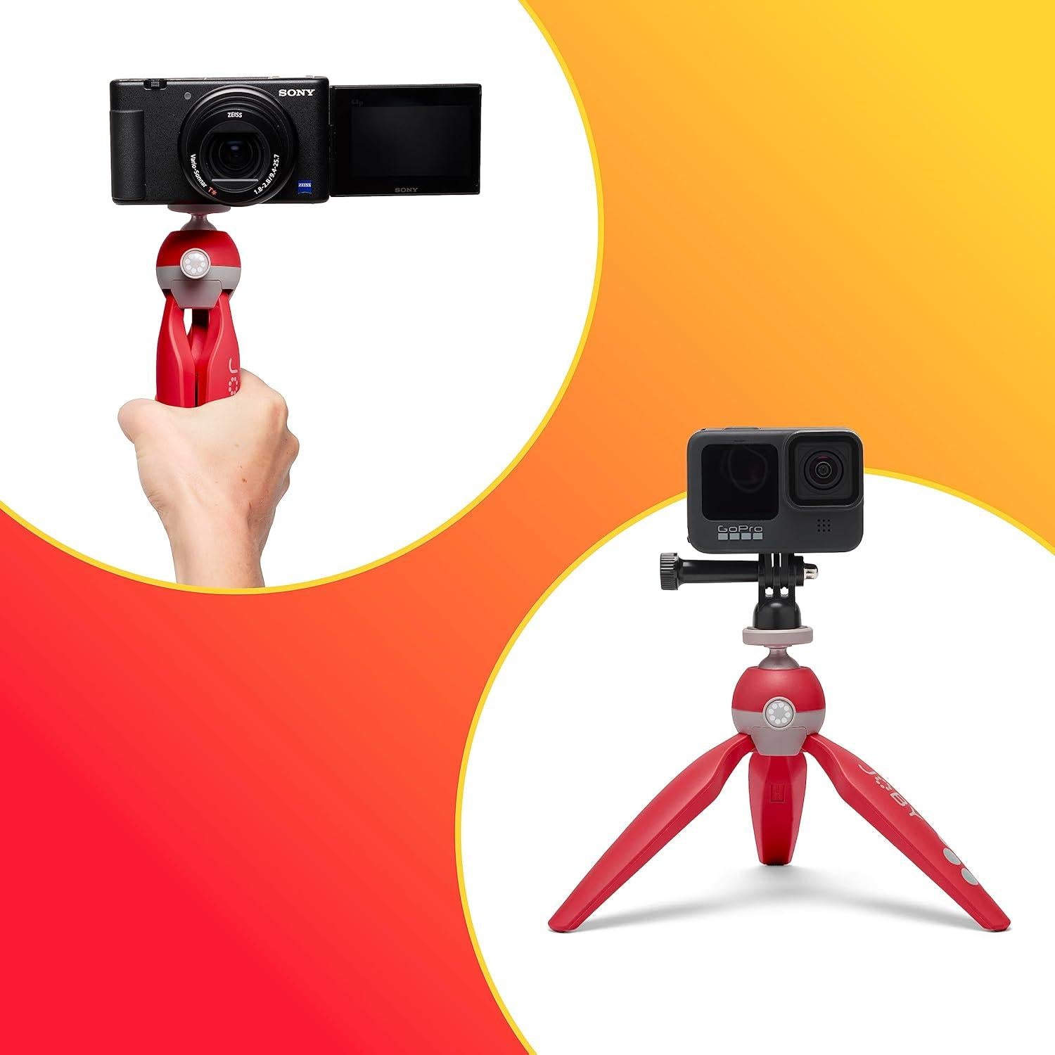Trípode de Mesa JOBY HandyPod 2 Rojo para Teléfonos y Cámaras