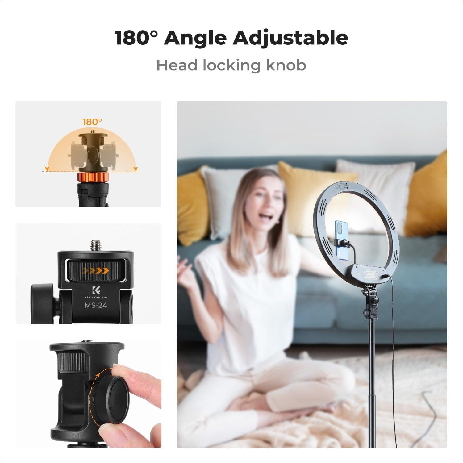 Trípode Extensible K&F Concept 175cm con Control Remoto