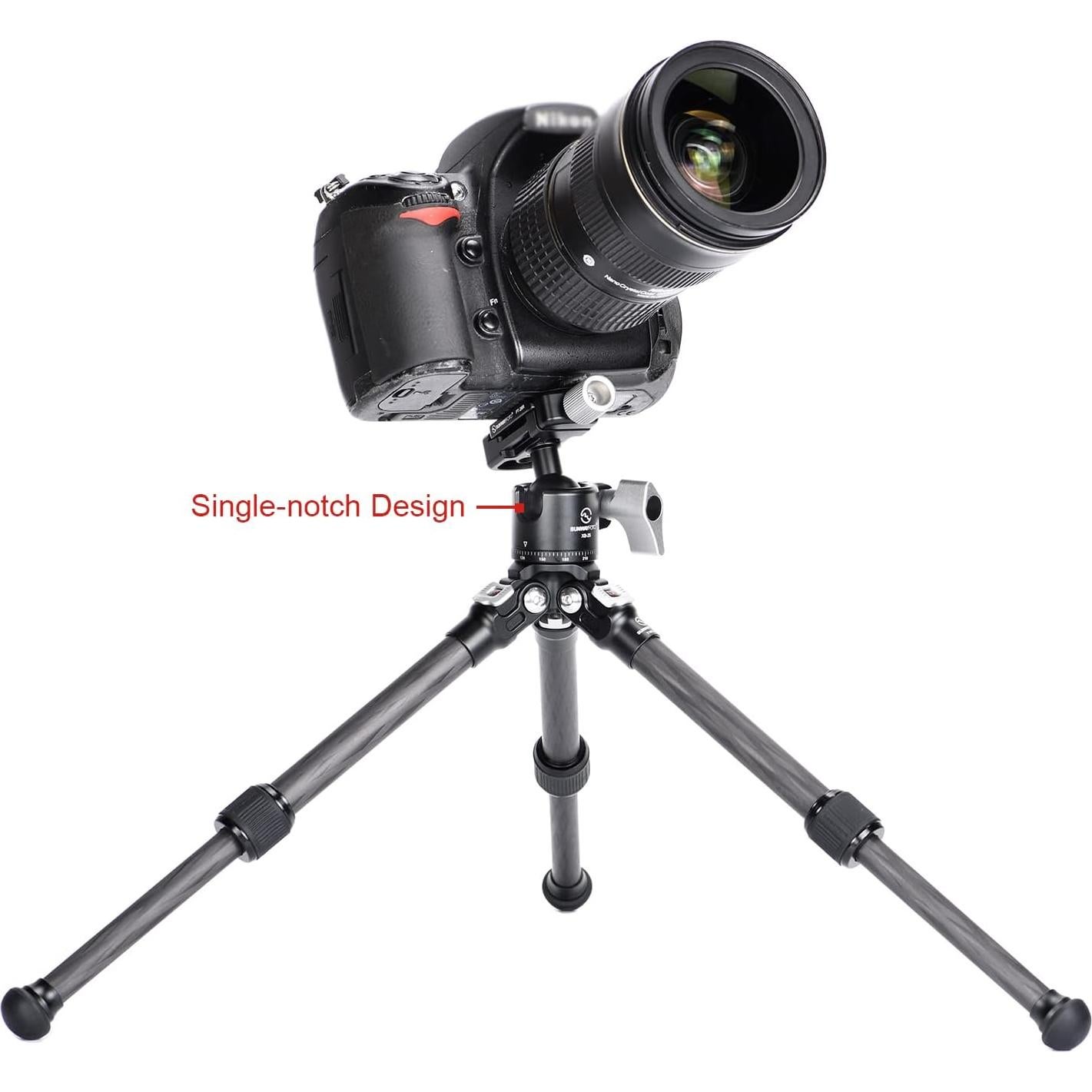 Trípode Mini de Fibra de Carbono T16C20N II para DSLR 10kg