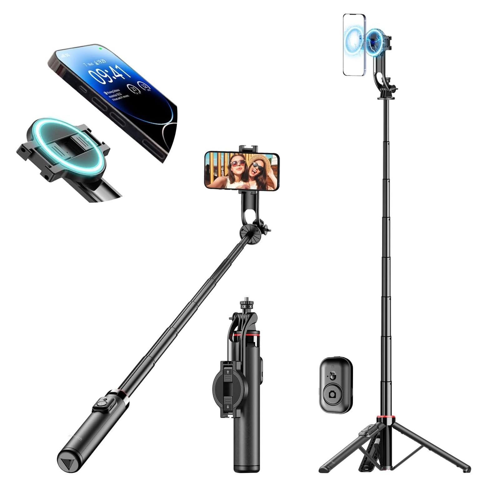 Soporte de trípode magnético para selfies Union C20 con luz
