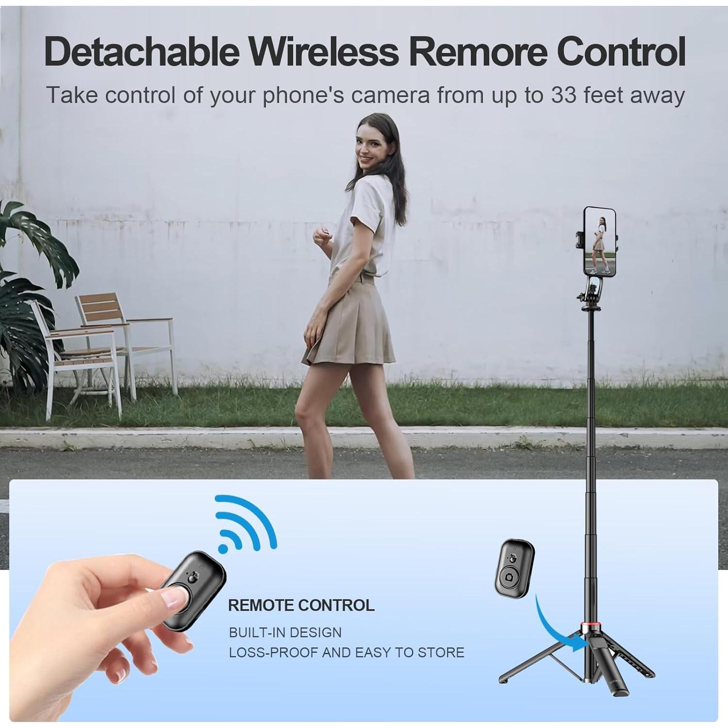 Soporte de trípode magnético para selfies Union C20 con luz