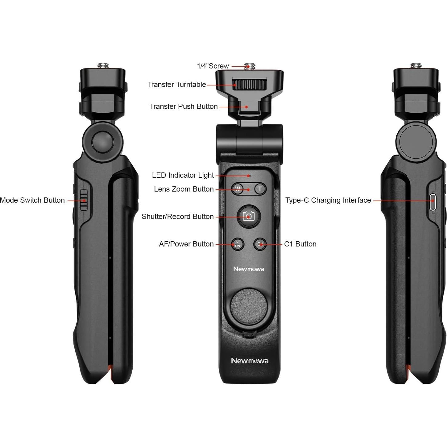 Control Remoto Inalámbrico Newmowa para Cámaras y Trípode