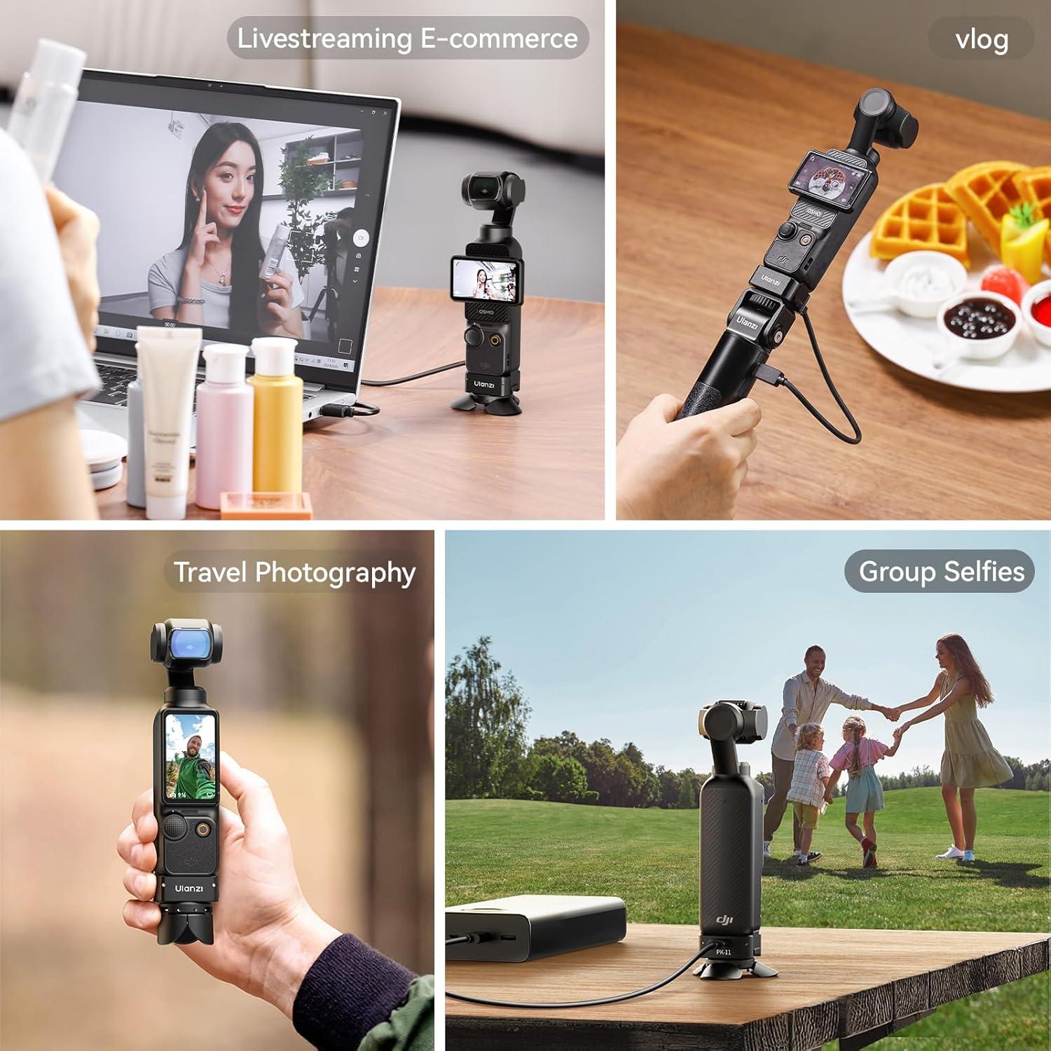 Kit Mini Trípode ULANZI PK-08 y PK-11 para DJI Osmo Pocket 3