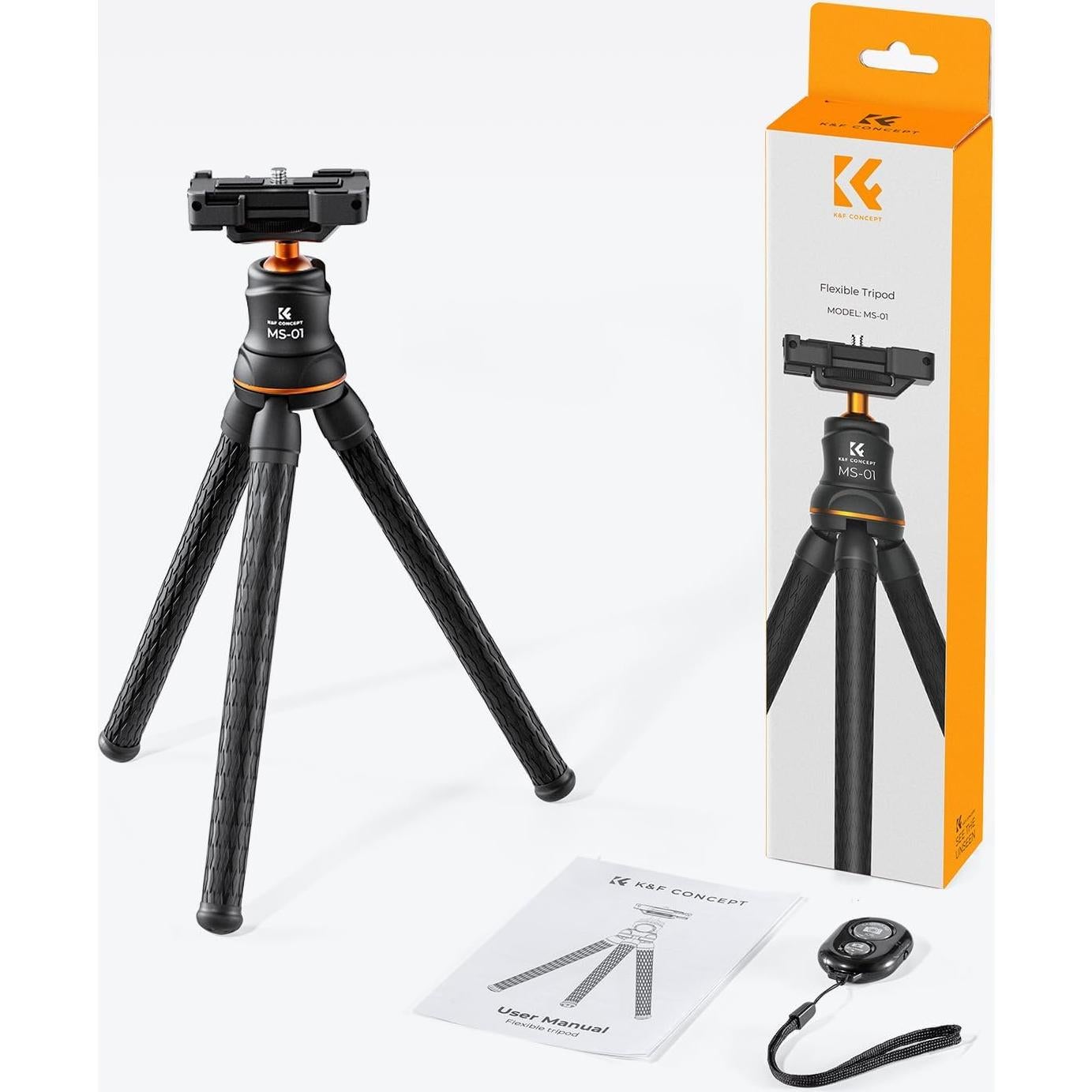 Trípode Flexible K&F Concept KF09.129 para Cámara y Smartphone