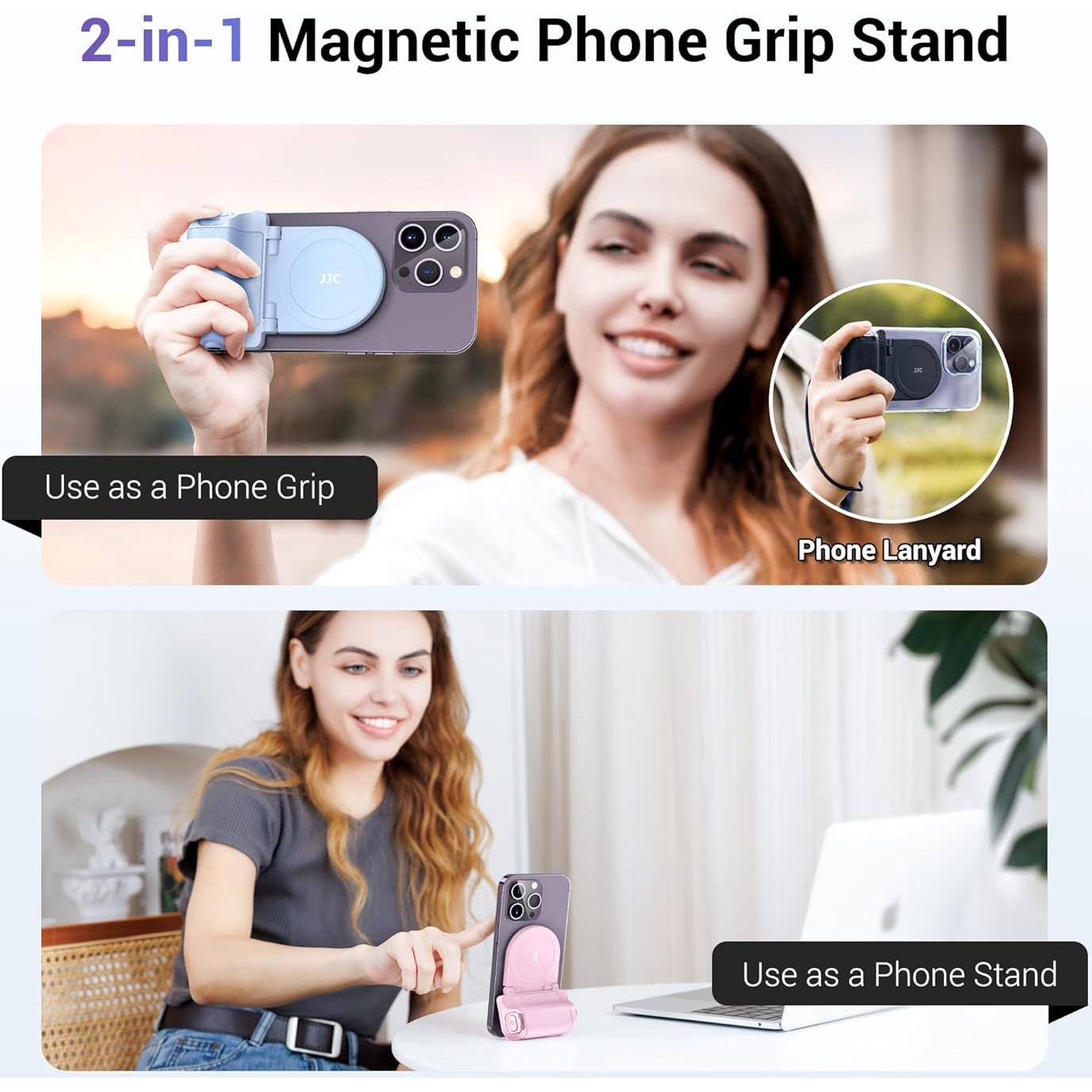 Soporte Magnético para Smartphone Jinjiacheng Rosa con Control Remoto