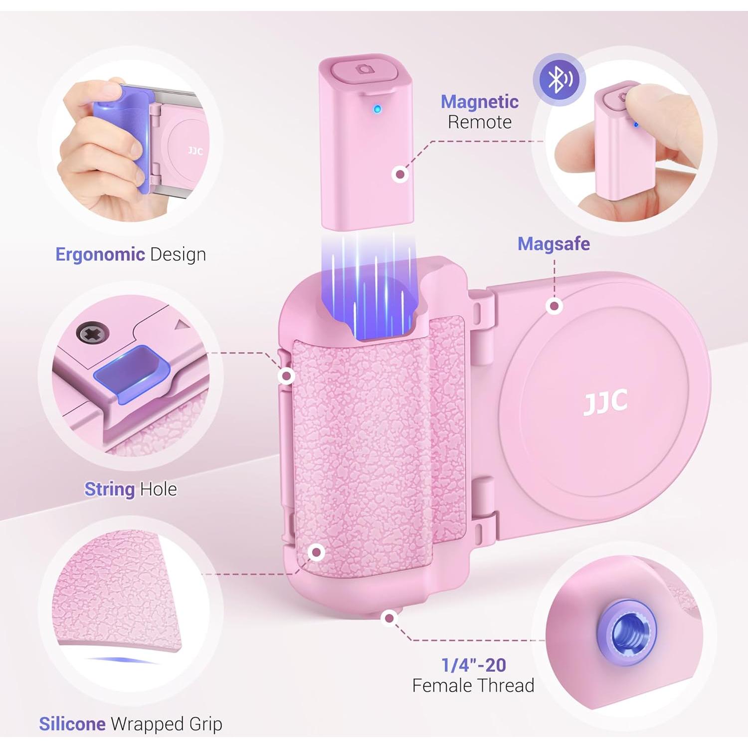 Soporte Magnético para Smartphone Jinjiacheng Rosa con Control Remoto