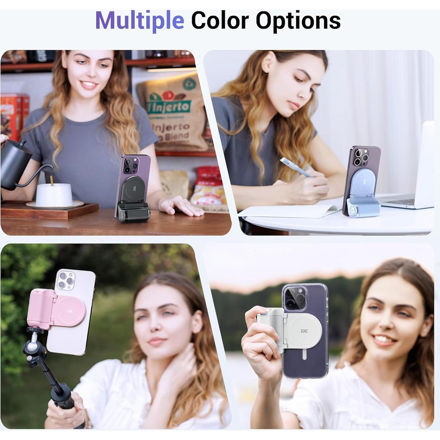 Soporte Magnético para Smartphone Jinjiacheng Rosa con Control Remoto
