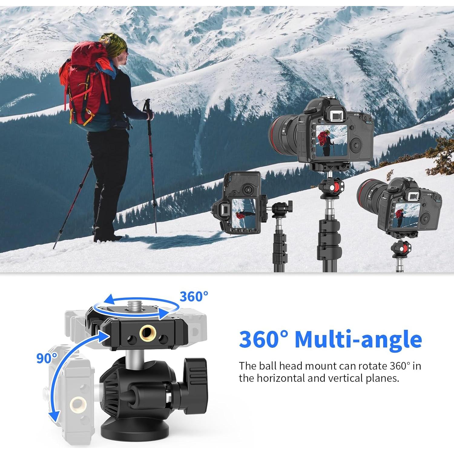 Soporte de trípode XXZU para teléfono y cámara 360°