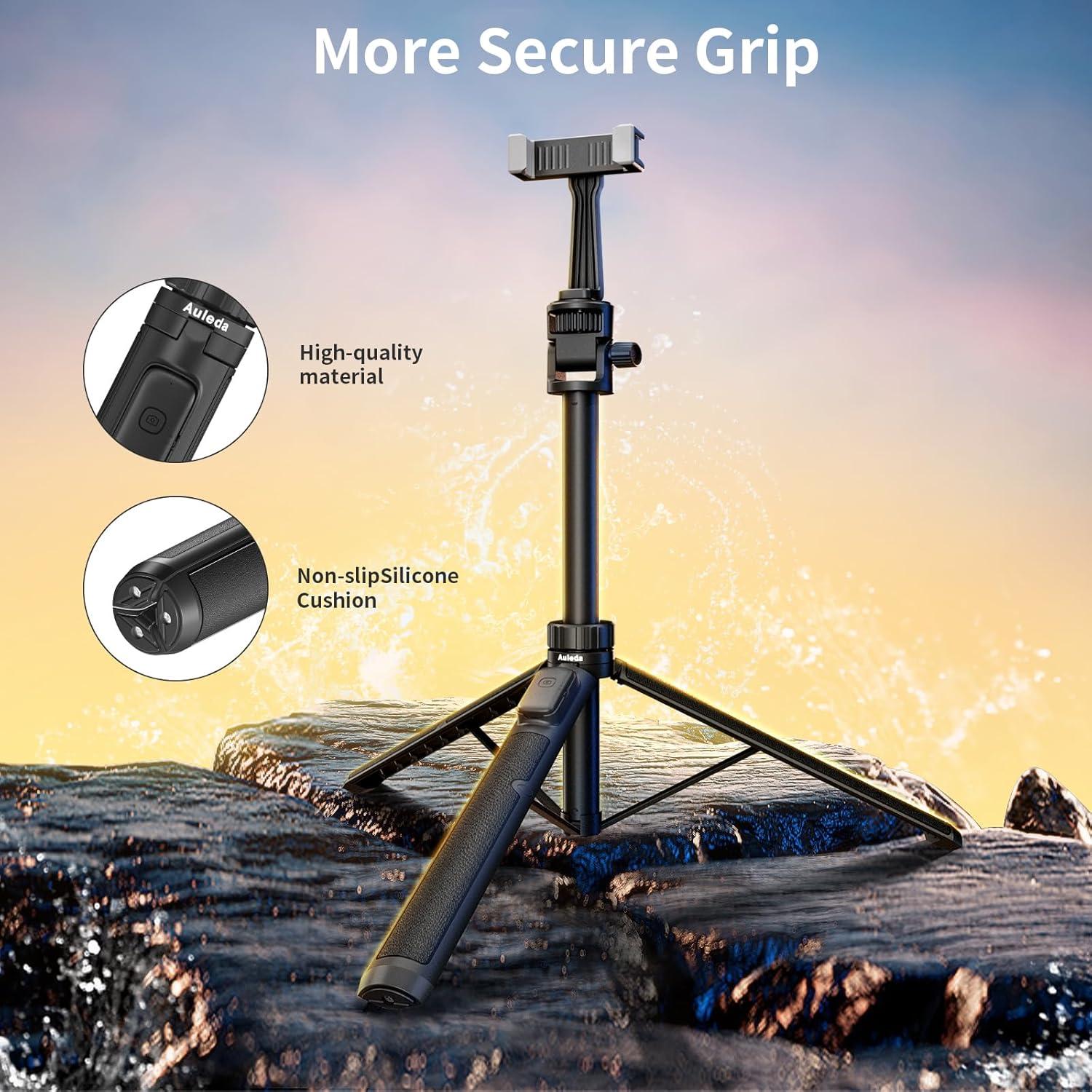 Trípode Extensible Auleda 70" (177.8 cm) para GoPro y Smartphone