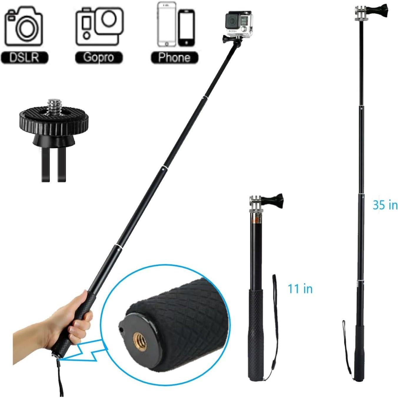 Palo de Selfie Extensible 88.9 cm NEWYIHOKJ con Trípode y Control Remoto