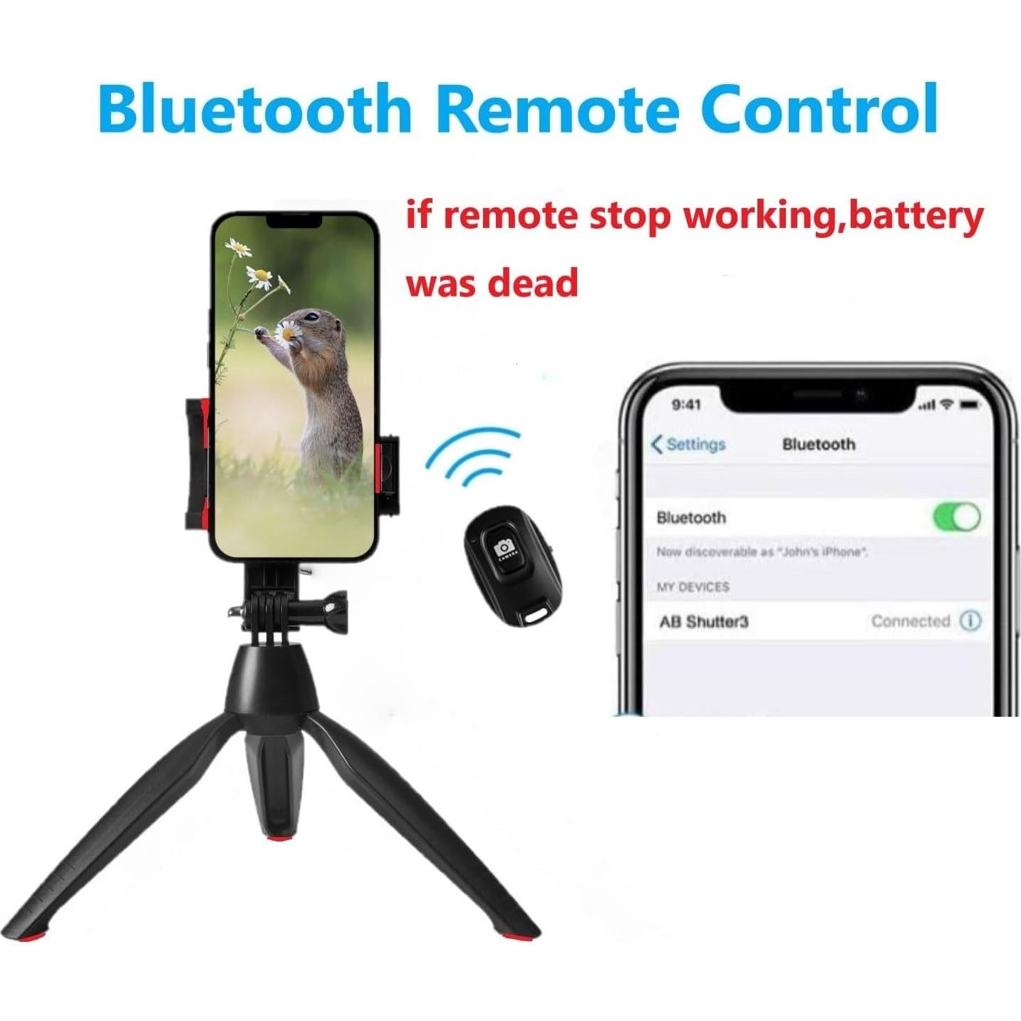 Palo de Selfie Extensible 88.9 cm NEWYIHOKJ con Trípode y Control Remoto