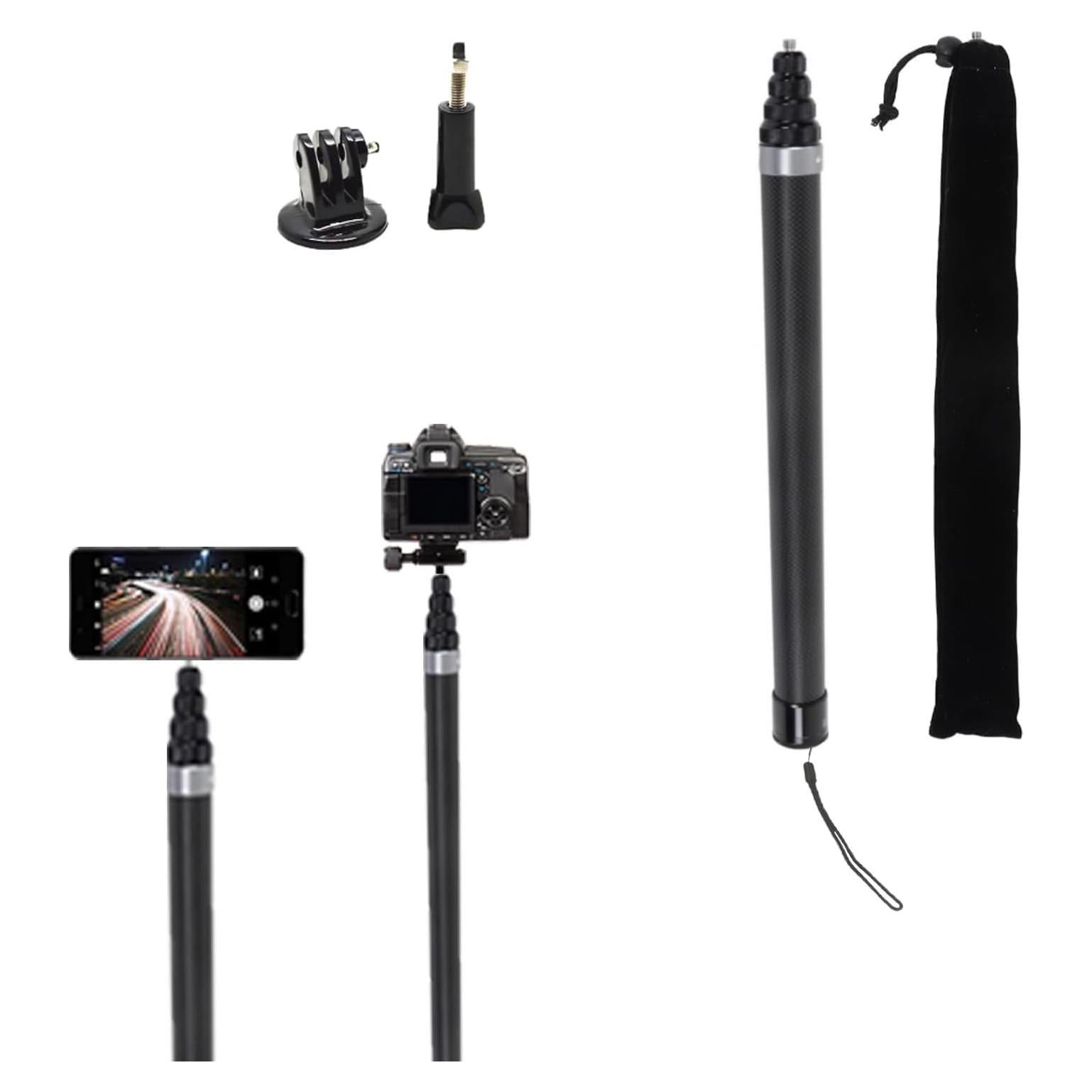 Palo para Selfies Invisible 2.8m Fibra de Carbono tsfeiiii