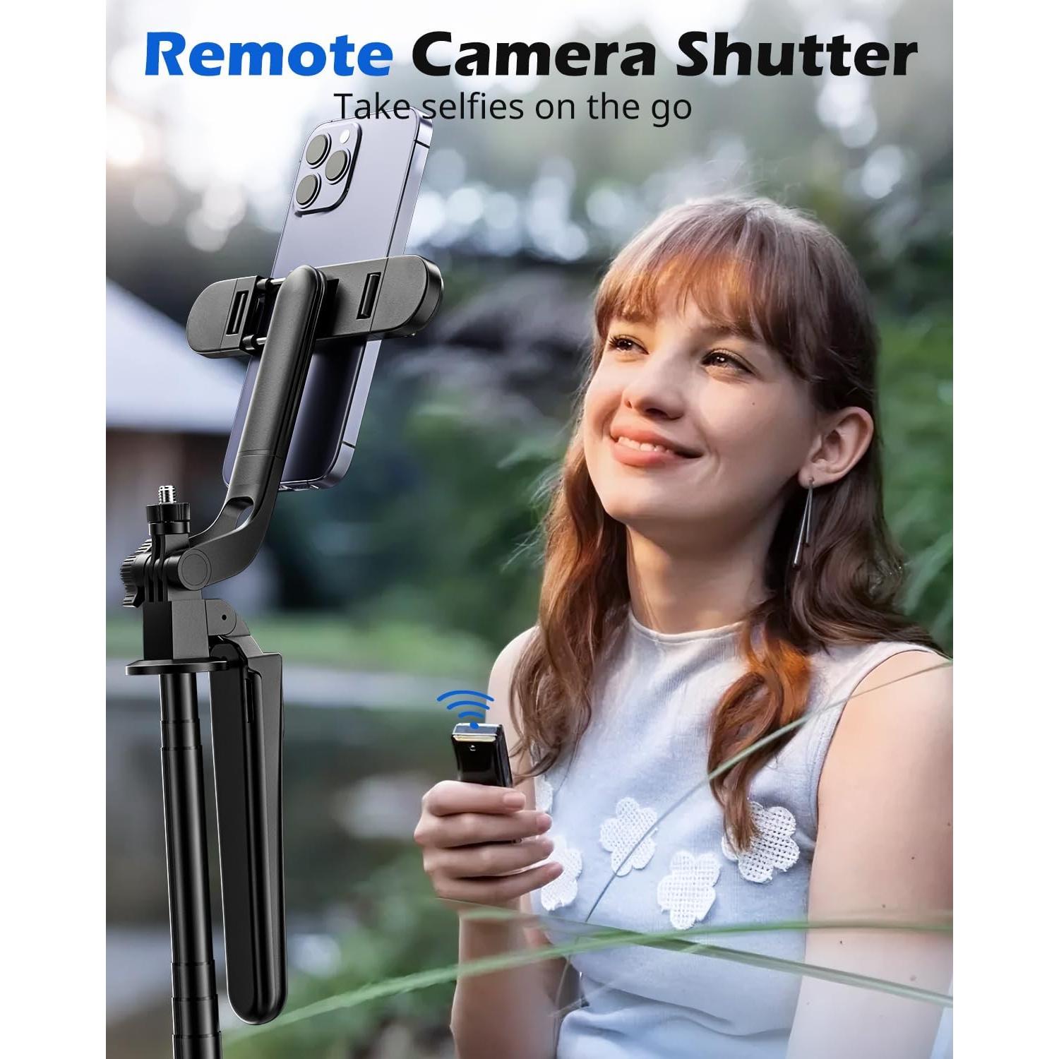 Trípode Extensible UBeesize 162.5 cm con Luz y Control Remoto