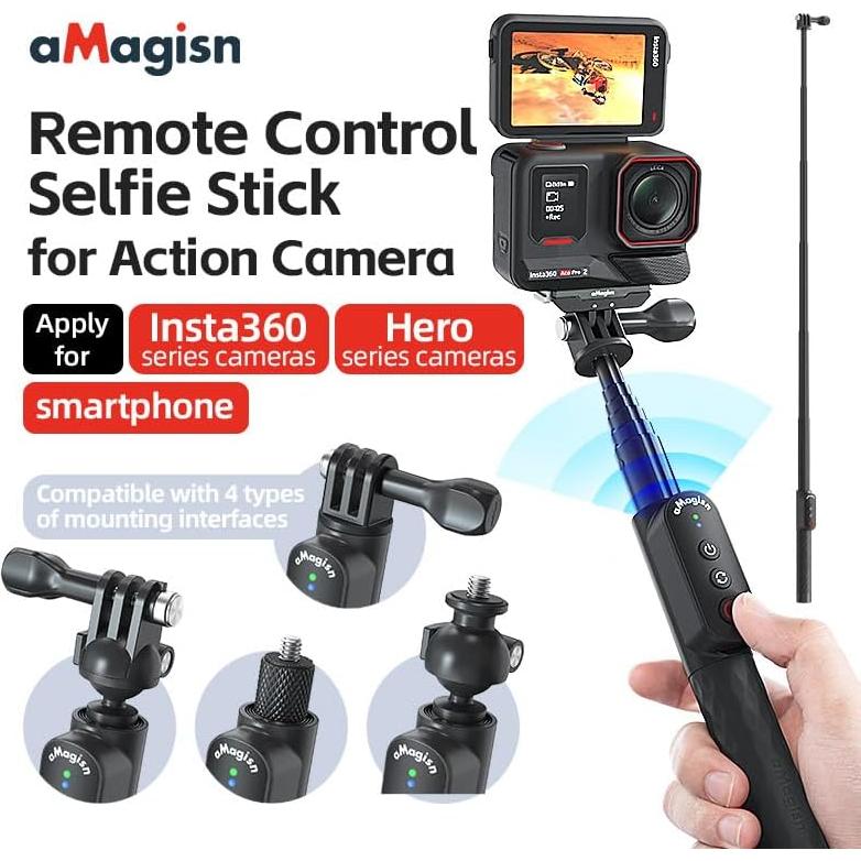 Selfie Stick Control Remoto Impermeable Aovee 100cm Bluetooth