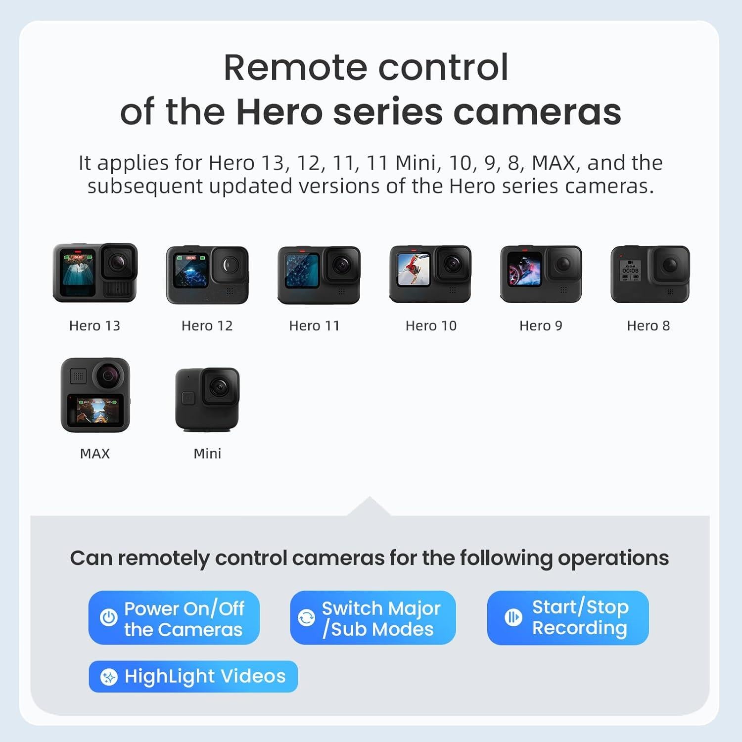 Selfie Stick Control Remoto Impermeable Aovee 100cm Bluetooth