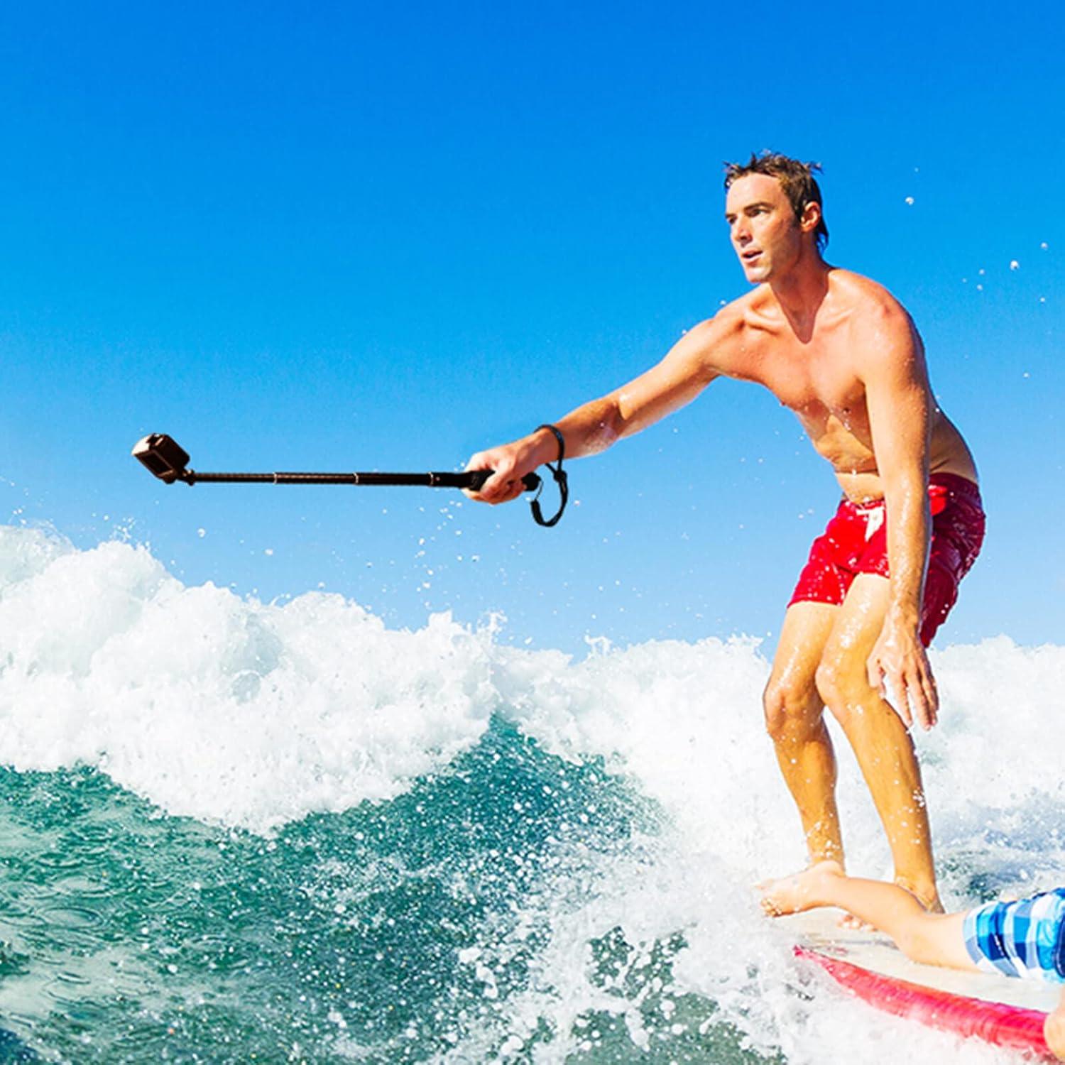 HSU Selfie Stick Telescópico Impermeable para GoPro y Móviles