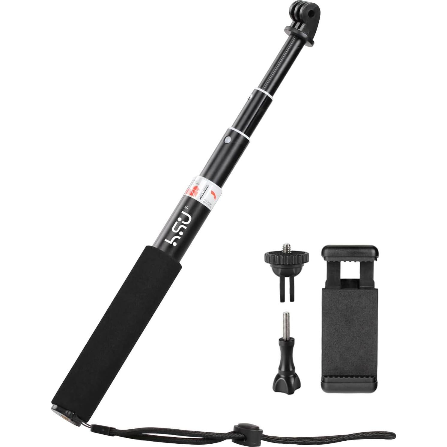 HSU Selfie Stick Telescópico Impermeable para GoPro y Móviles