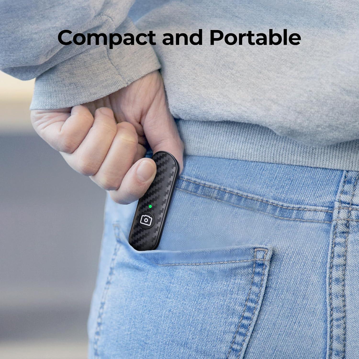 Disparador Remoto Bluetooth ATUMTEK, Fibra de Carbono, 10m