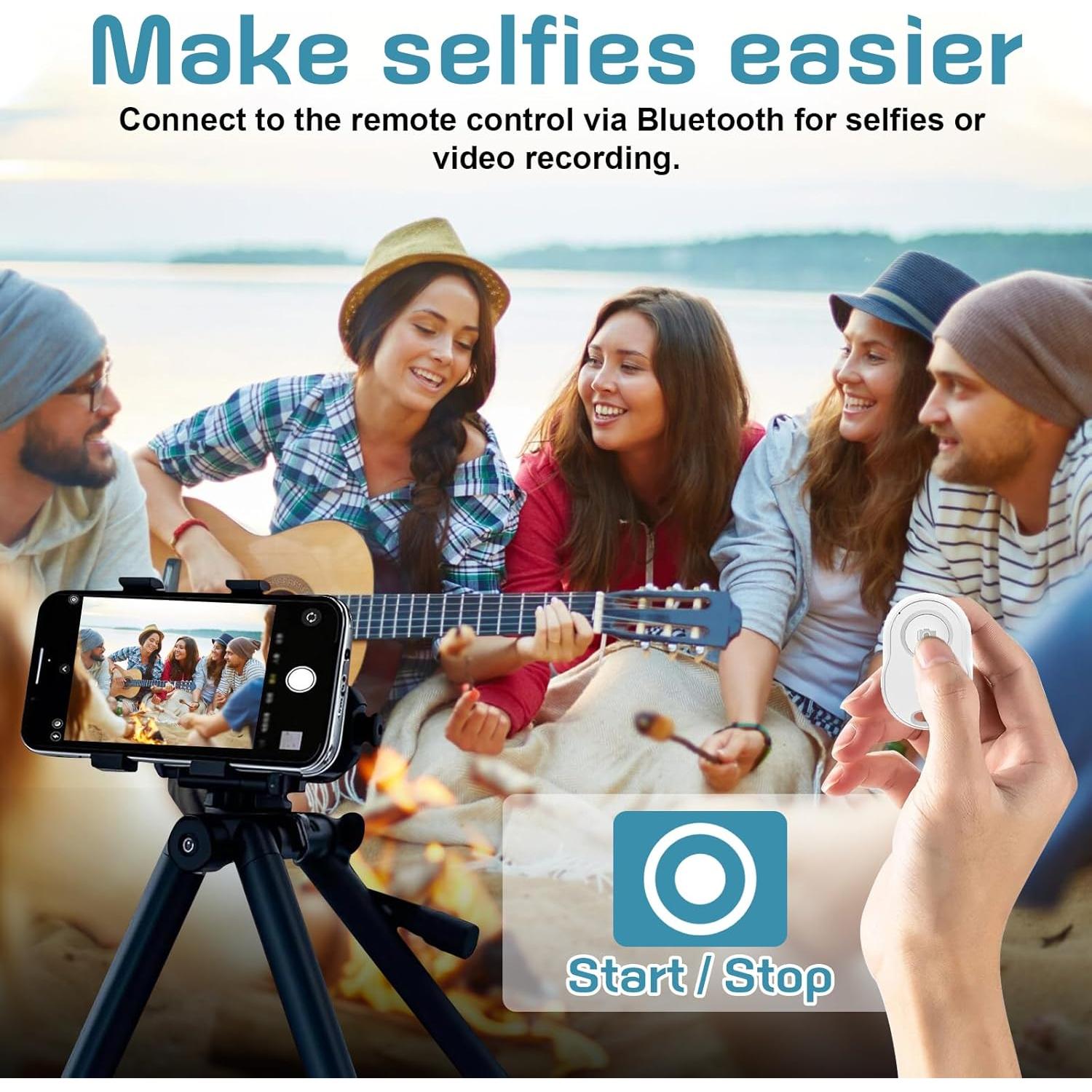 Monitor de selfies inalámbrico Musoumars T1P 4" HD Gris