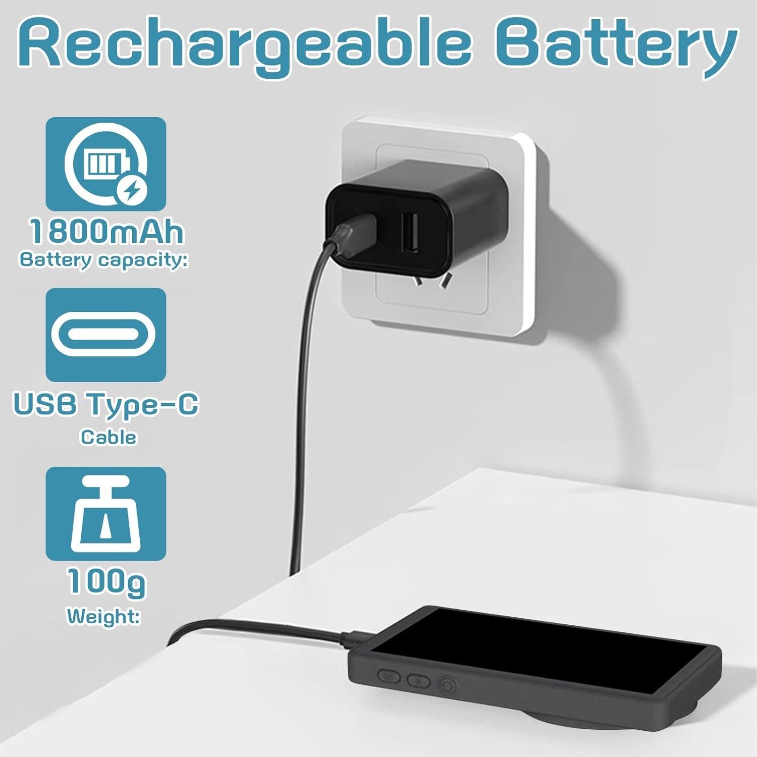 Monitor de selfies inalámbrico Musoumars T1P 4" HD Gris