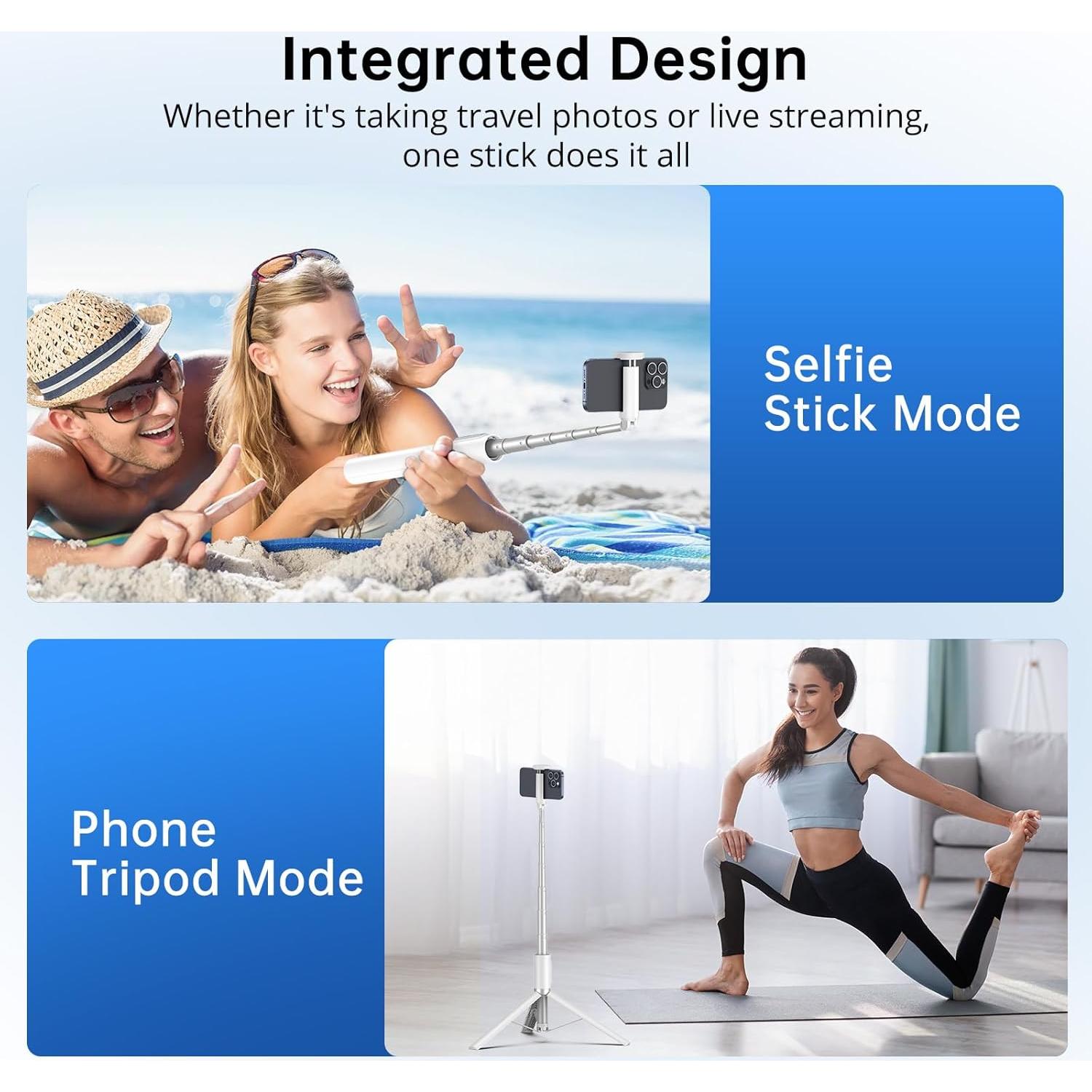 Trípode de Selfie SYNCWIRE 55" Aluminio Extensible con Control Remoto