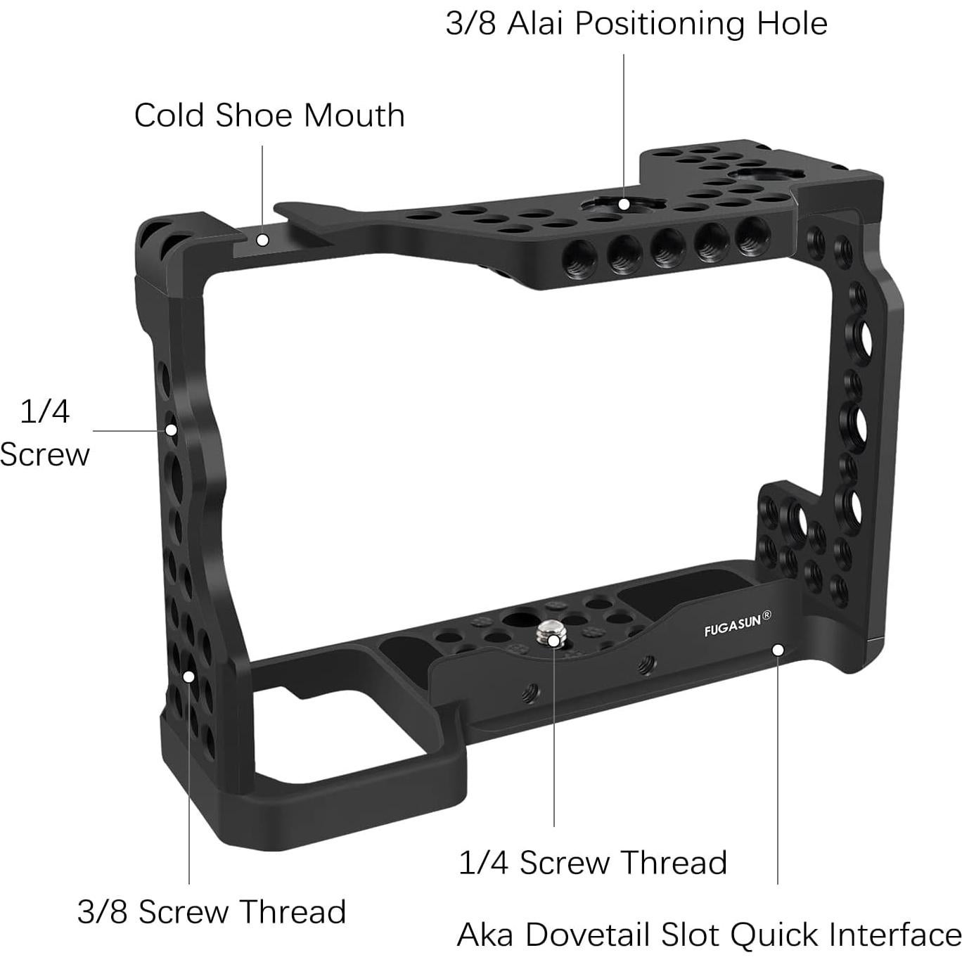 Jaula de cámara FUGASUN para Sony A9 A7II A7III A7RIII