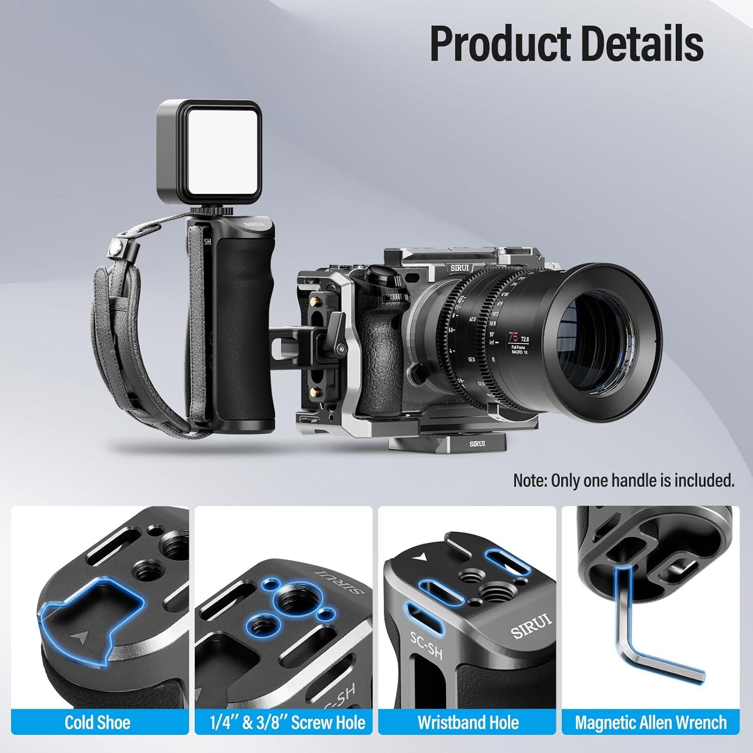 Mango Lateral SIRUI SC-SH para Jaula de Cámara, Aluminio