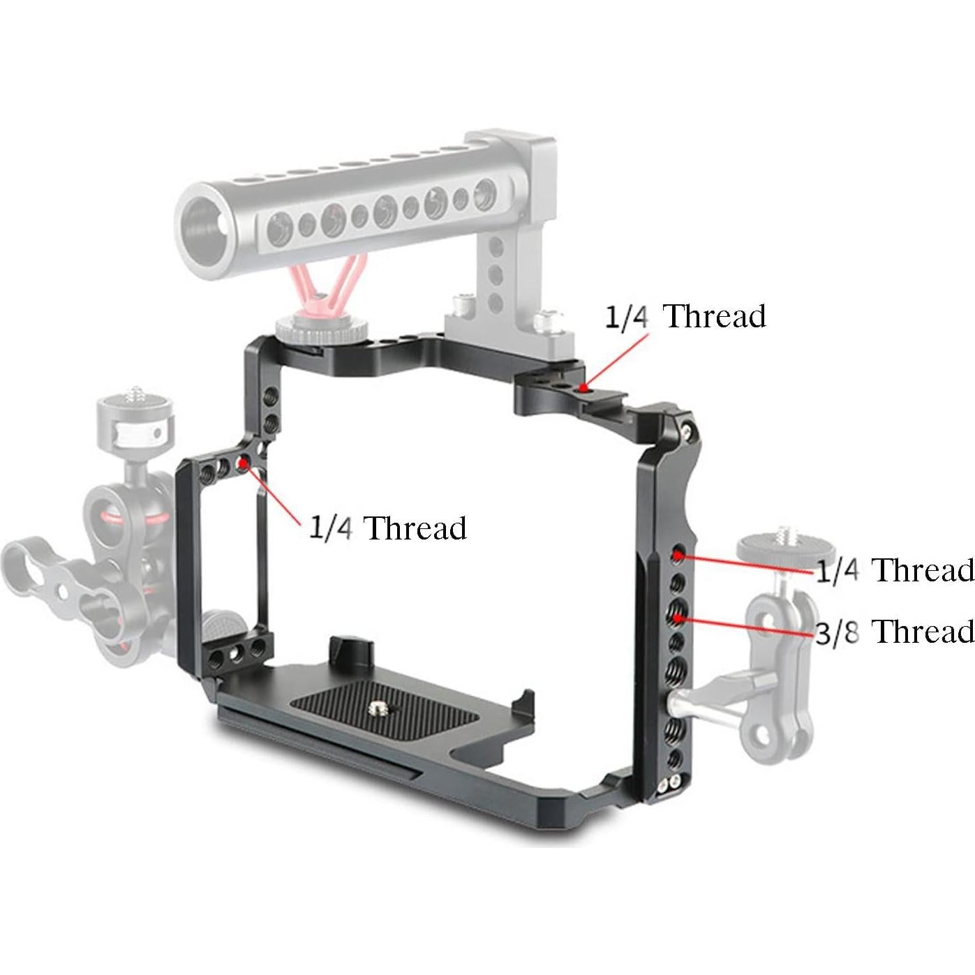 Jaula de cámara TOPCINE para Canon 5D Mark II/III/IV/7D