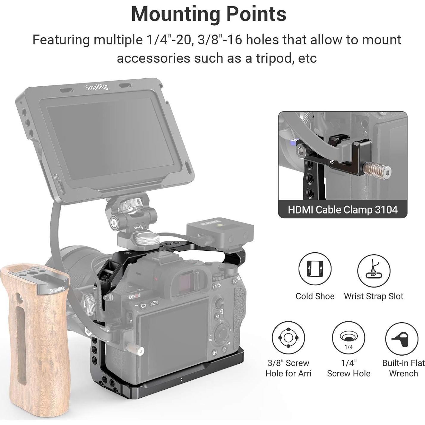 Jaula Ligera SmallRig 2918 para Cámara Sony A7 III / A7R III / A9