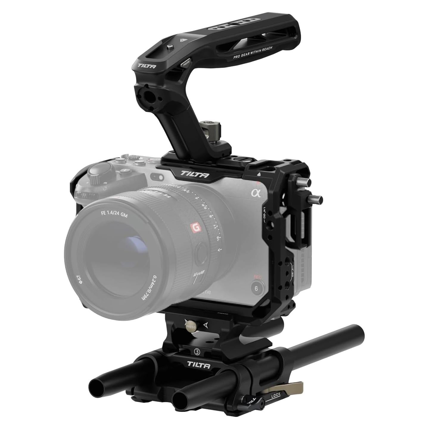 Jaula para Cámara Tilta FX3/FX30 V2 - Kit Básico Negro