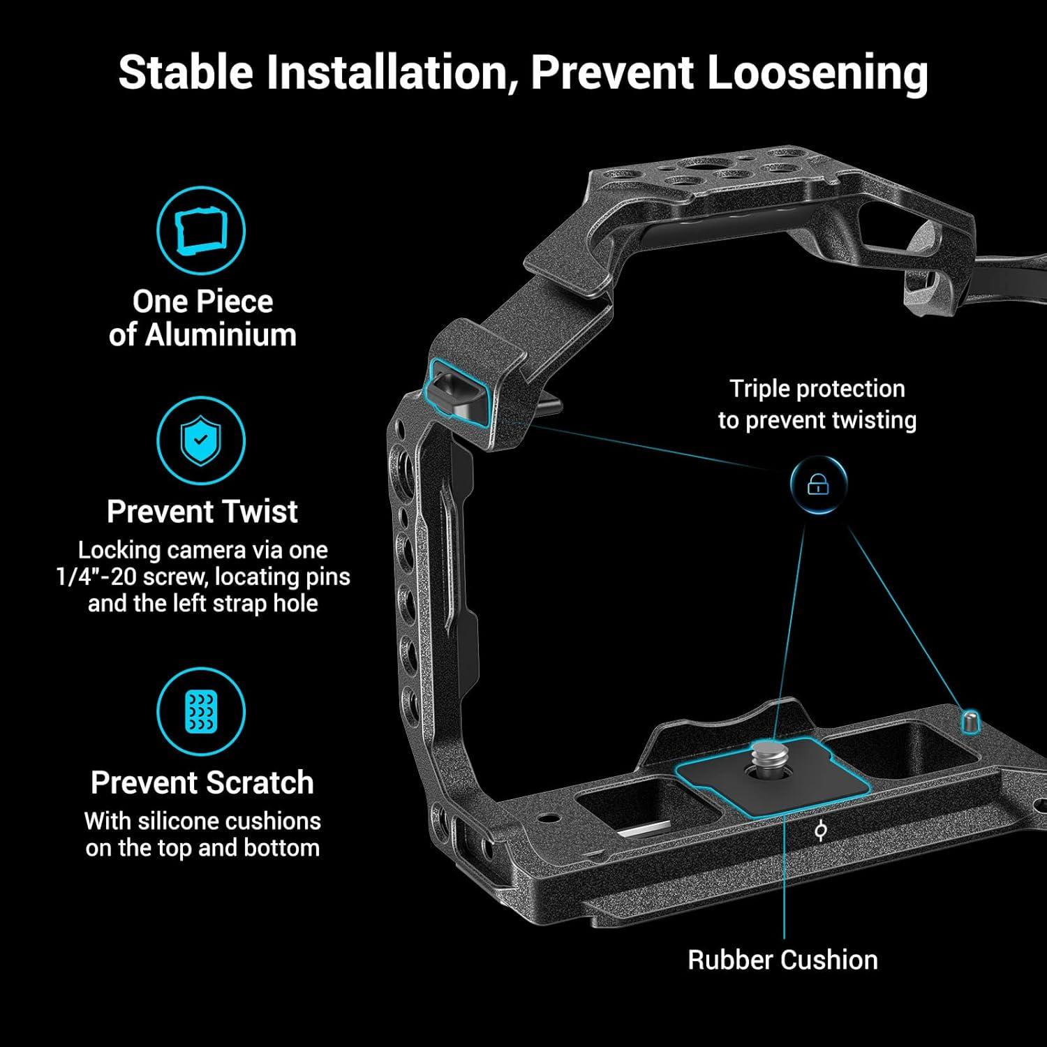 Jaula SmallRig 3234 para Canon R5 R6 R5 C con mango y abrazadera