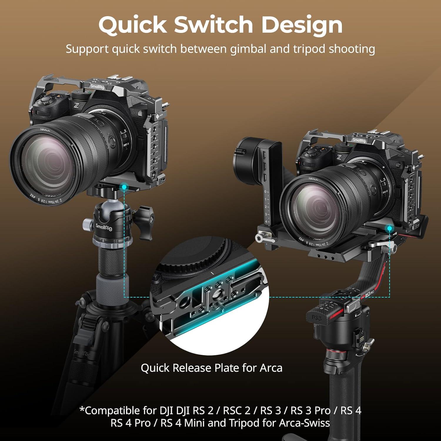 Jaula de cámara SmallRig 5257 para Nikon Z5 II, Z5, Z6, Z6II, Z7, Z7II