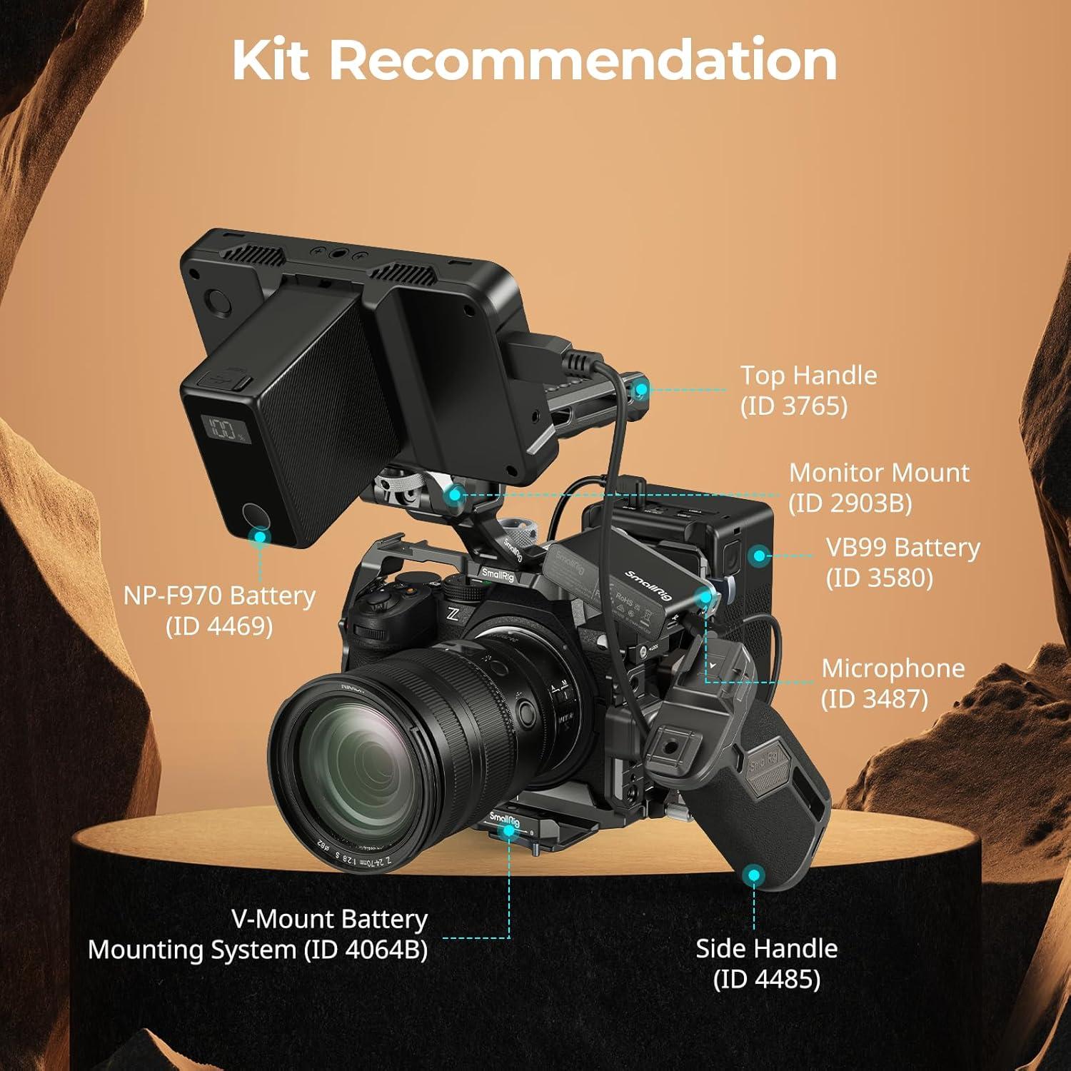 Jaula de cámara SmallRig 5257 para Nikon Z5 II, Z5, Z6, Z6II, Z7, Z7II